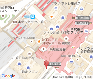 川崎駅東口第3施設の地図