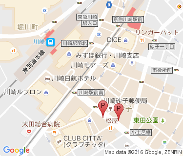 川崎駅東口第4施設(駅寄り)の地図
