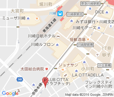 川崎駅東口第5施設(屋根なし)の地図