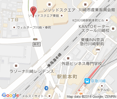 川崎駅西口第1施設の地図