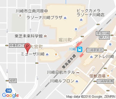 川崎駅西口第2施設の地図