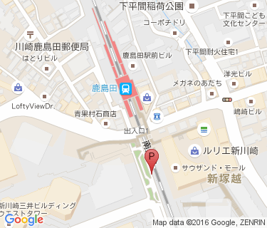 鹿島田駅自転車等駐車場第1施設の地図