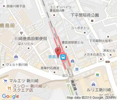 鹿島田駅自転車等駐車場第3施設の地図