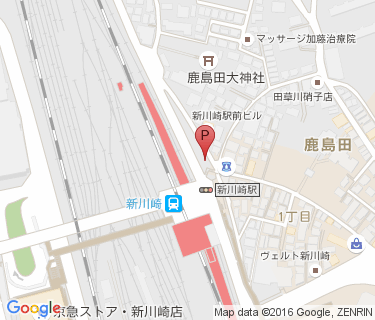 新川崎駅自転車等駐車場第1施設の地図
