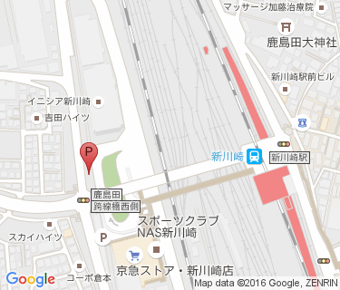 新川崎駅自転車等駐車場第2施設の地図