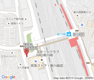 新川崎駅自転車等駐車場第5施設の地図