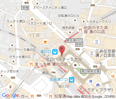 武蔵溝ノ口駅北口周辺自転車等駐車場第2施設の地図