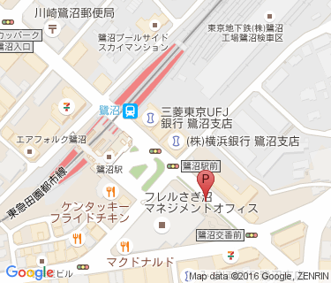 鷺沼駅周辺自転車等駐車場第4施設の地図