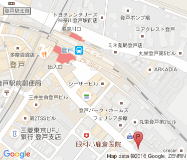 登戸駅周辺自転車等駐車場第2施設の地図