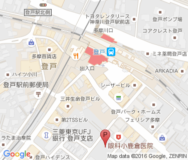 登戸駅周辺自転車等駐車場第4施設の地図