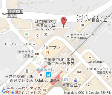 新百合ヶ丘駅周辺自転車等駐車場第3施設の地図