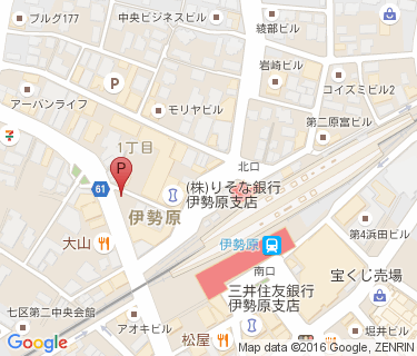 三井のリパーク 伊勢原駅前第2駐輪場の地図