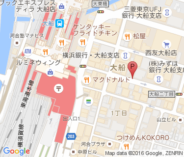 三井のリパーク 大船駅前駐輪場の地図