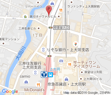三井のリパーク 上大岡駅前駐輪場の地図