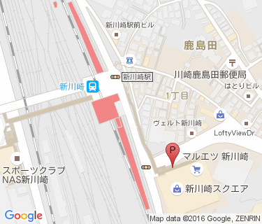 新川崎スクエア自転車駐輪場の地図