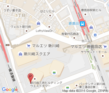 新川崎三井ビル自転車駐輪場の地図