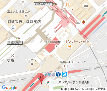 三井のリパーク 新横浜駅前駐輪場の地図