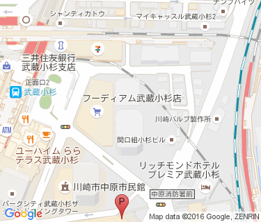 グランツリー武蔵小杉地下駐輪場2の地図