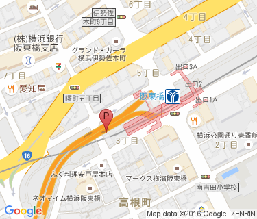 阪東橋駅の地図