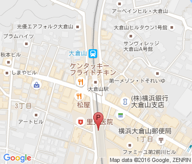 大倉山駅の地図