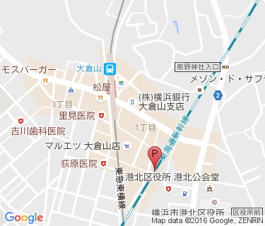 大倉山駅第3の地図