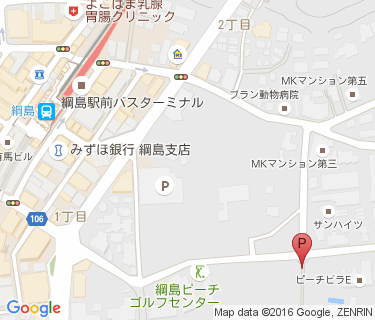 綱島駅東口の地図