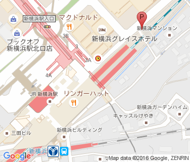 キュービックプラザ新横浜駐輪場の地図