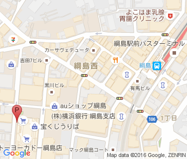 綱島駅西口第14の地図