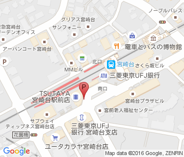 東急宮崎台駅駐輪場の地図