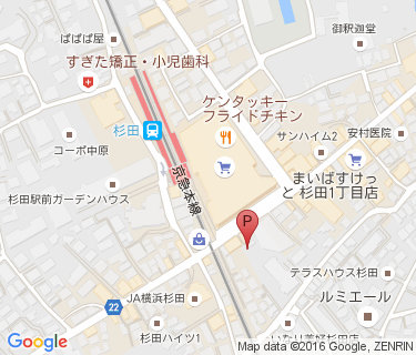 杉田駅の地図