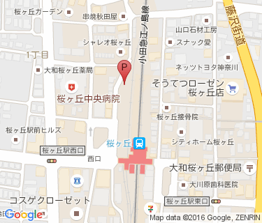 オダクル桜ヶ丘第2の地図