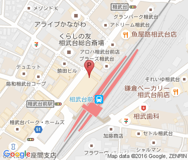 オダクルマルシェ相武台の地図