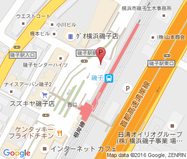 磯子駅の地図