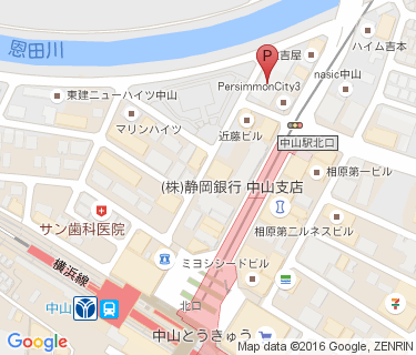 中山駅北口の地図
