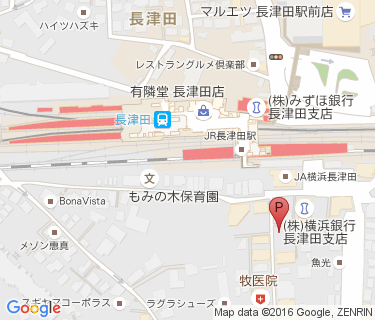 長津田駅南口の地図