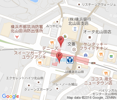 北山田駅の地図