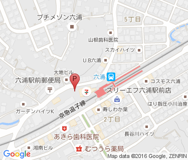 六浦駅北口の地図