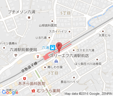 六浦駅南口の地図