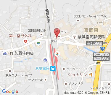 京急富岡駅の地図