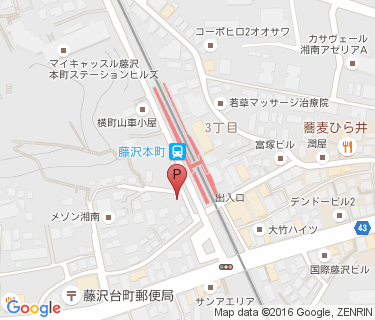 藤沢本町駅第2自転車駐車場の地図