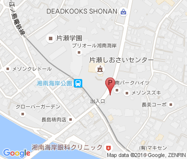 湘南海岸公園駅東口自転車等駐車場の地図