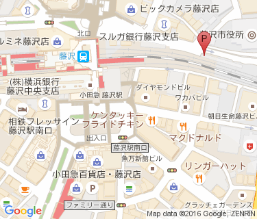 藤沢駅北口市役所前第2自転車駐車場の地図