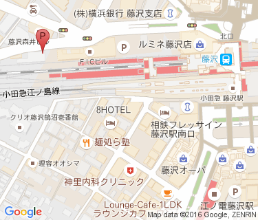 藤沢駅北口自転車等駐車場の地図