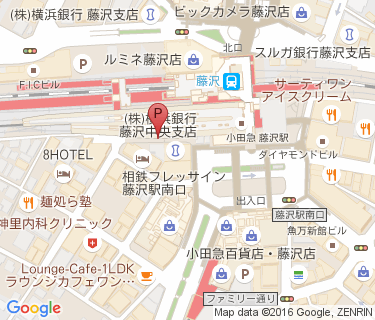 藤沢駅南口路上第2自転車駐車場の地図