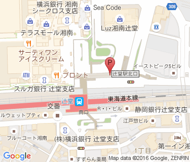 辻堂駅北口交通広場自転車駐車場の地図