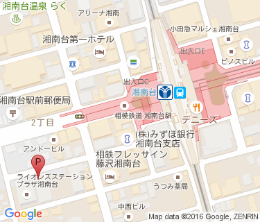 湘南台駅西口自転車駐車場の地図