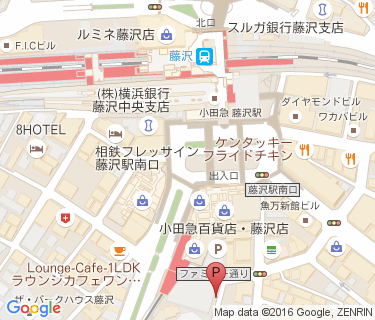 小田急百貨店 藤沢店 駐輪場の地図