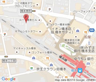 橋本駅北口第1自転車駐車場の地図