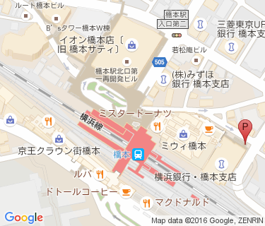 橋本駅北口第2自転車駐車場の地図