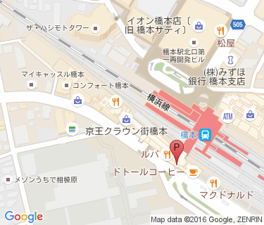 橋本駅南口第2路上等自転車駐車場の地図